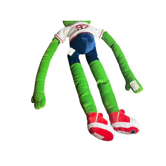 RARE Vintage Red Sox Wally Green Monster Plush Toy Long Arms Leg Knee Hugger 21" - Picture 9 of 9